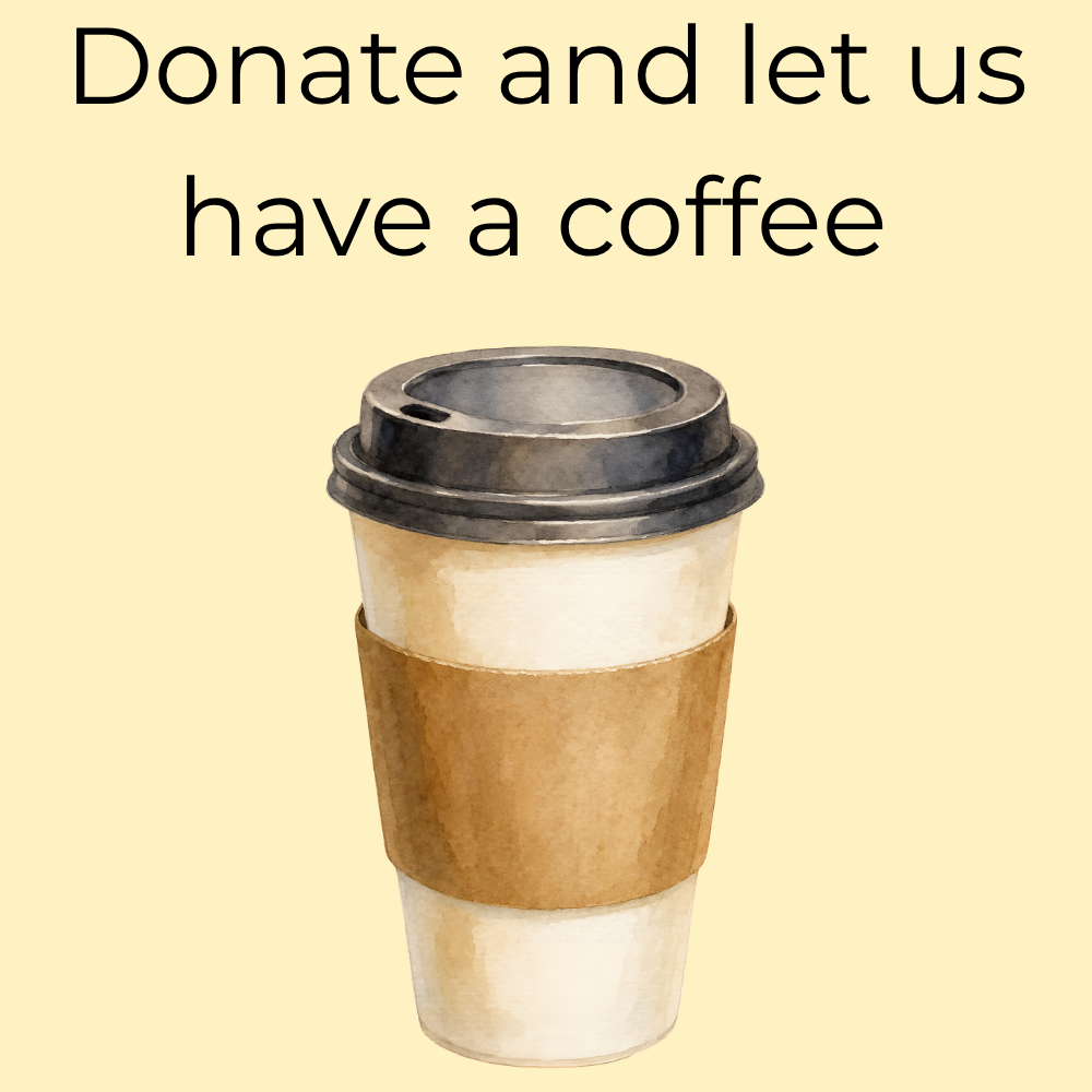 Donate and give us a coffee